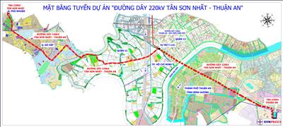 Thủ tướng chấp thuận chủ trương đầu tư đồng thời chấp thuận nhà đầu tư Dự án đường dây 220kV Tân Sơn Nhất - Thuận An