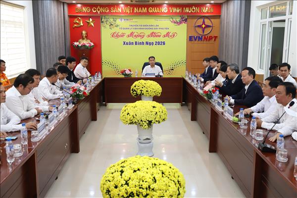 Đoàn công tác EVNNPT làm việc, thăm và động viên người lao động PTC3 nhân dịp Tết Nguyên đán Bính Ngọ 2026