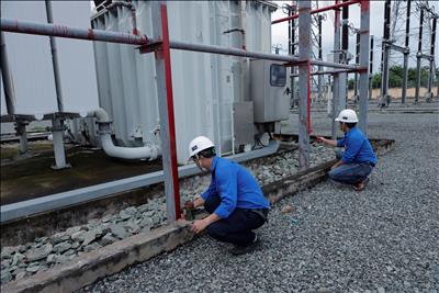Chi đoàn Truyền tải điện Thành phố Hồ Chí Minh thực hiện Công trình Thanh niên tại Trạm biến áp 500kV Phú Lâm