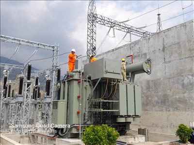 NPMB Đảm bảo tiến độ thi công công trình Lắp đặt bổ sung kháng bù 110 kV tại Trạm biến áp 220 kV Than Uyên
