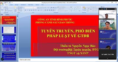 Tuyên truyền pháp luật an toàn giao thông và văn hóa giao thông 