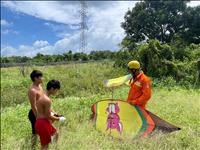 Phát hiện và ngăn chặn kịp thời hành vi thả diều nguy hiểm gần hành lang lưới điện cao áp