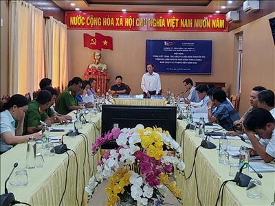 Hội nghị tổng kết công tác bảo vệ an toàn lưới truyền tải điện trên địa bàn huyện Thới Bình, tỉnh Cà Mau.