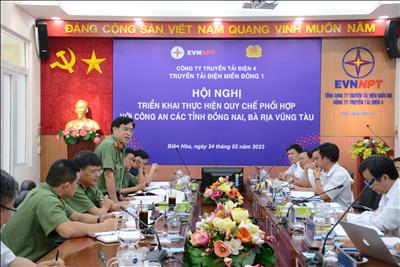 TTĐ miền Đông 1 tổ chức Hội nghị triển khai thực hiện Quy chế phối hợp với Công an tỉnh Đồng Nai và Bà Rịa – Vũng Tàu năm 2023