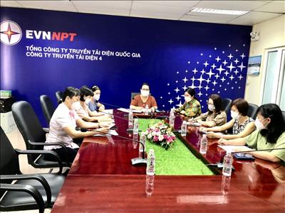Ban nữ công Công ty Truyền tải điện 4 (PTC4) tố chức họp triển khai nhiệm vụ và phát động các hoạt động phong trào năm 2022.