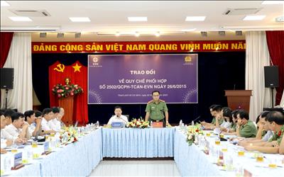 Hội nghị trao đổi quy chế phối hợp bảo vệ an ninh, an toàn ngành điện
