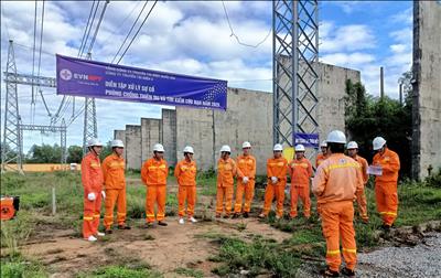 Công ty Truyền tải điện 4 tổ chức diễn tập công tác phòng chống thiên tai & tìm kiếm cứu nạn năm 2025