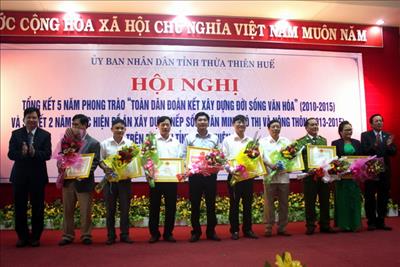 TTĐ Thừa Thiên Huế nhiều năm liền đạt chuẩn Cơ quan văn hóa