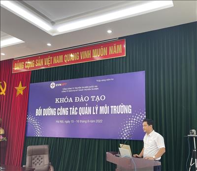 EVNNPT tổ chức thành công khóa đào tạo bồi dưỡng công tác quản lý môi trường