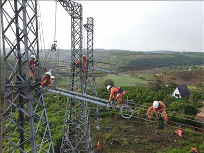 Truyền tải điện Đắk Nông xử lý độ cao pha – đất đảm bảo an toàn vận hành đường dây 500kV Pleiku – Đăk Nông