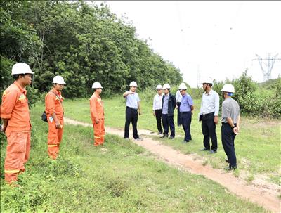 Giám đốc PTC4 kiểm tra tình trạng vận hành các tuyến đường dây trọng điểm thuộc Truyền tải điện Miền Đông 2