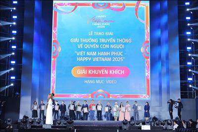 EVNNPT có 6 tác phẩm đoạt giải truyền thông “Việt Nam hạnh phúc - Happy Vietnam 2025”